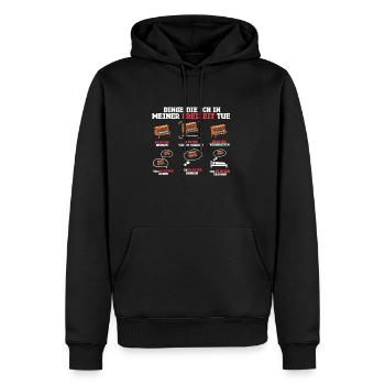 Dinge Die Ich In Meiner Freizeit Mache Klavier - Männer Premium Bio Hoodie - Schwarz - Vorne - Nico (187cm)