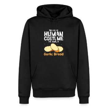 Knoblauch Knoblauchbrot Essen Geschenk - Männer Premium Bio Hoodie - Schwarz - Vorne - Nico (187cm)