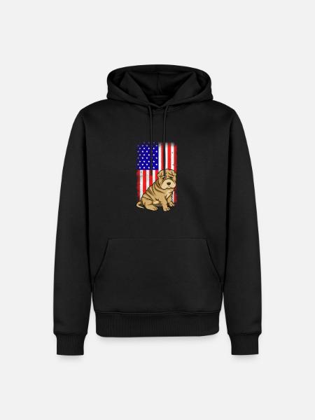 Chinese Shar Pei - Men’s Premium Organic Hoodie - black