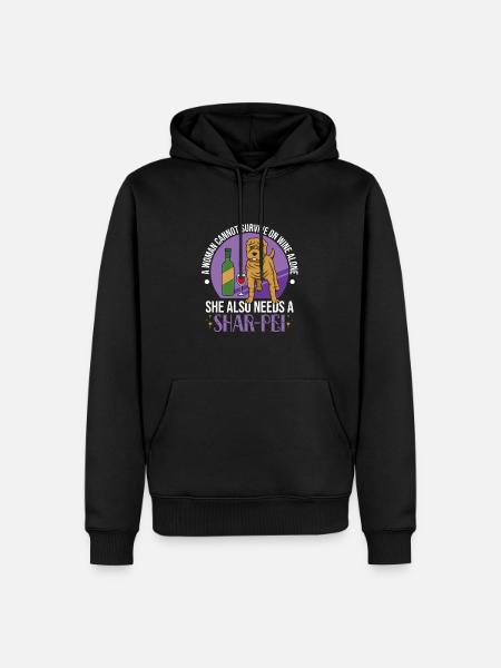 Chinese Shar Pei - Männer Premium Bio Hoodie - Schwarz