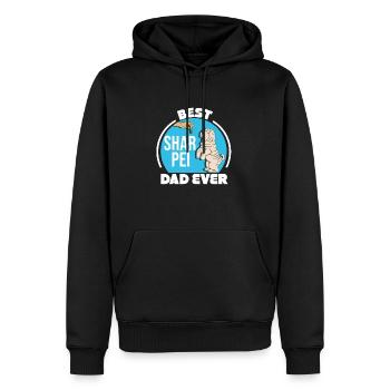 Chinese Shar Pei - Männer Premium Bio Hoodie - Schwarz - Vorne - Nico (187cm)