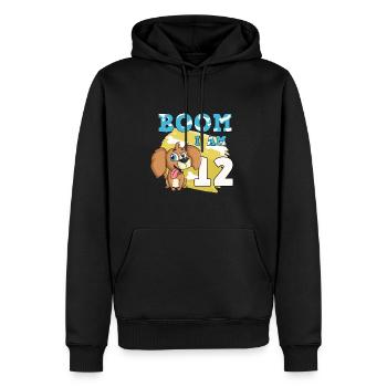 12th birthday dog - Men’s Premium Organic Hoodie - black - Front - Nico (187cm)