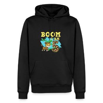 5. Geburtstag Jaguar - Männer Premium Bio Hoodie - Schwarz - Vorne - Nico (187cm)