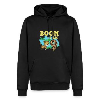 9th birthday Jaguar - Men’s Premium Organic Hoodie - black - Front - Nico (187cm)