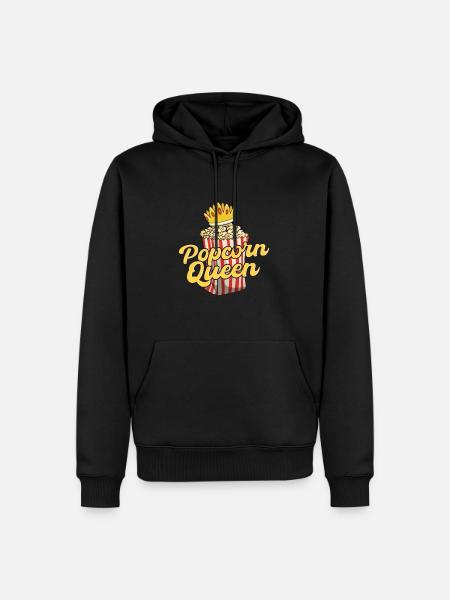 Popcorn Queen - Men’s Premium Organic Hoodie - black
