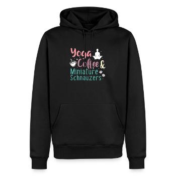Zwergschnauzer - Männer Premium Bio Hoodie - Schwarz - Vorne - Nico (187cm)