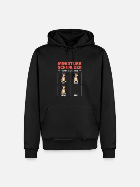 Miniature Schnauzer - Men’s Premium Organic Hoodie - black