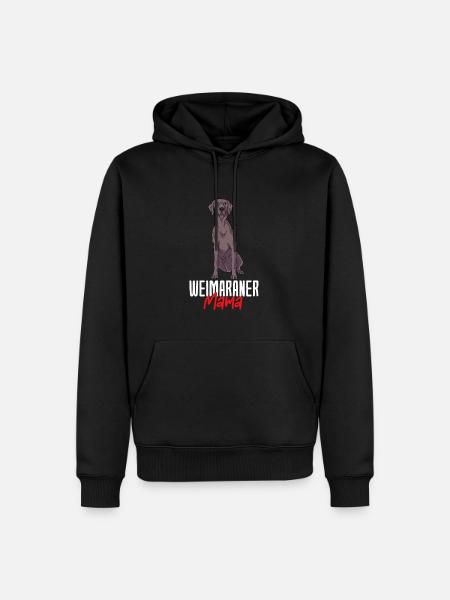 Weimaraner - Männer Premium Bio Hoodie - Schwarz