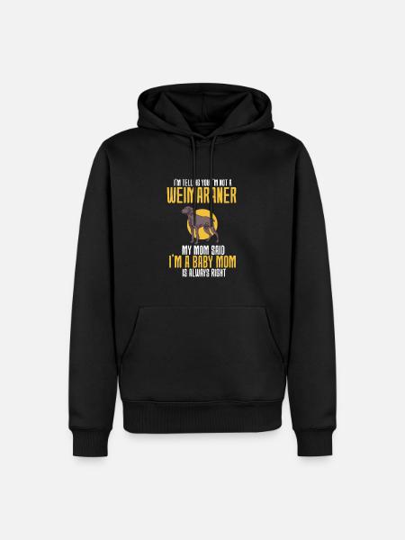Weimaraner - Men’s Premium Organic Hoodie - black
