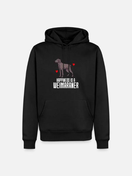 Weimaraner - Sweat à capuche Premium bio Homme - noir