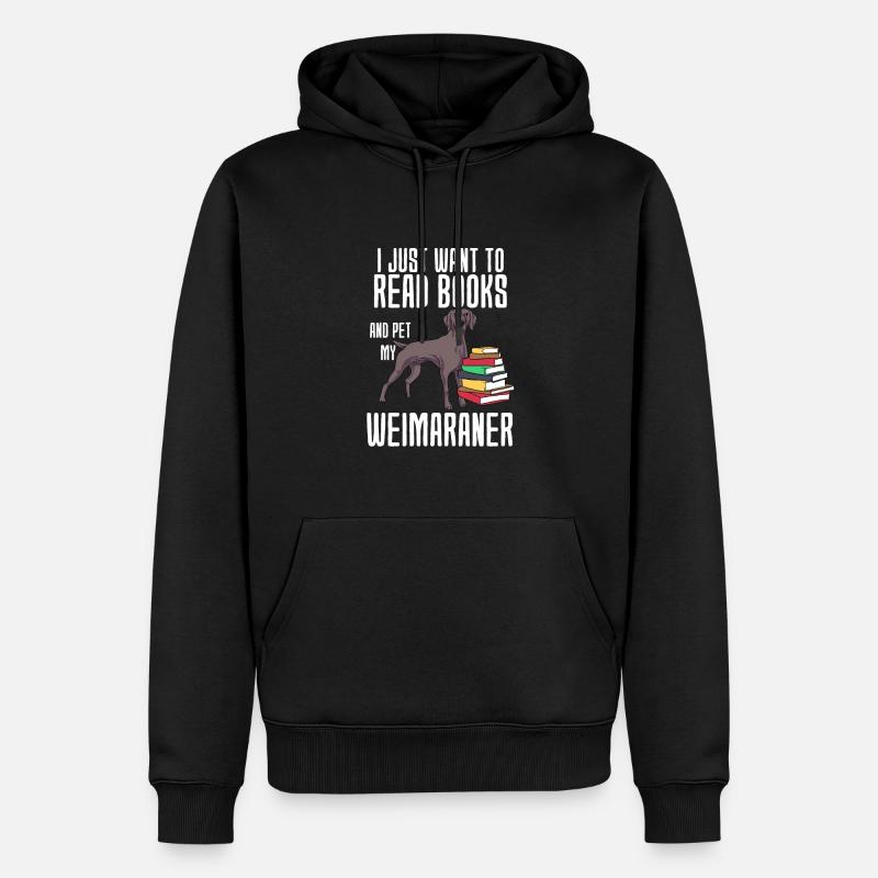 Weimaraner - Sweat à capuche Premium bio Homme - noir