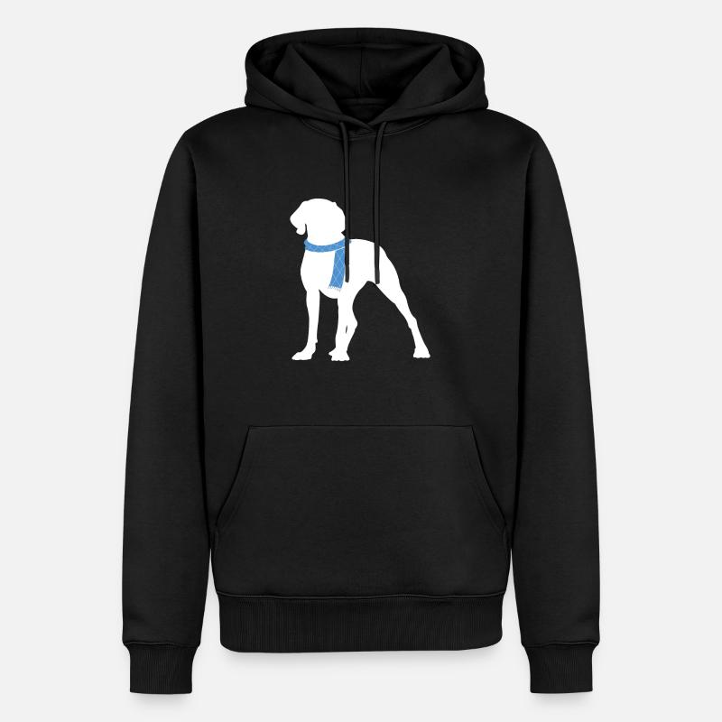 Weimaraner - Männer Premium Bio Hoodie - Schwarz