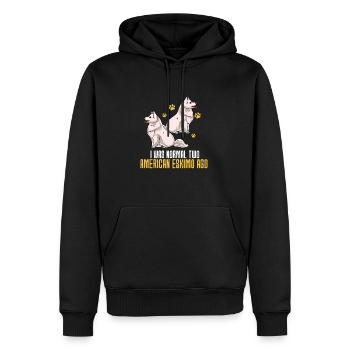 American Eskimo - Männer Premium Bio Hoodie - Schwarz - Vorne - Nico (187cm)