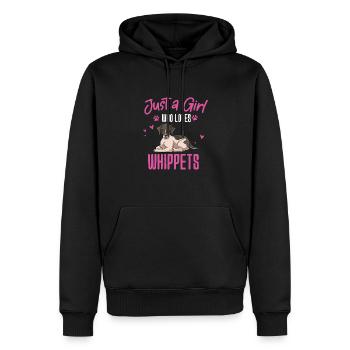 Whippet - Sweat à capuche Premium bio Homme - noir - Devant - Nico (187cm)