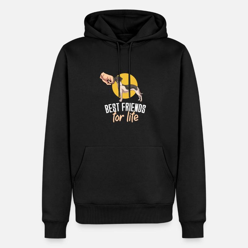 Whippet - Sweat à capuche Premium bio Homme - noir