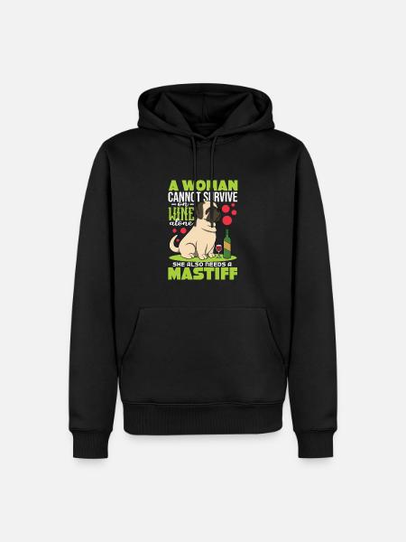Mastiff - Men’s Premium Organic Hoodie - black