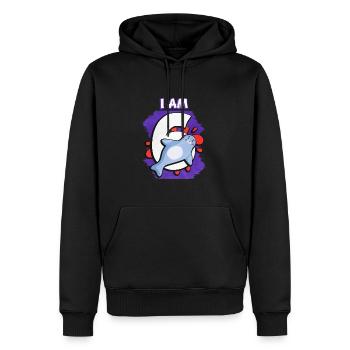 Ich Bin 6 Robbe - Männer Premium Bio Hoodie - Schwarz - Vorne - Nico (187cm)