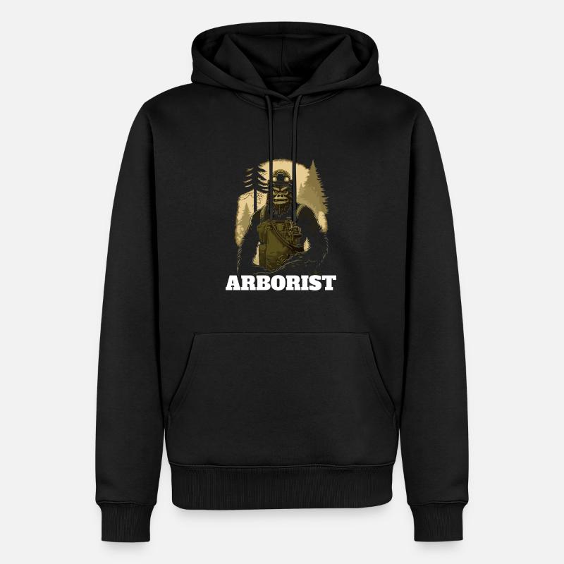 Baumpfleger - Männer Premium Bio Hoodie - Schwarz