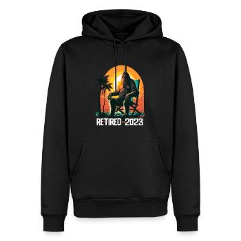 Pensionierung im Ruhestand 2023 - Männer Premium Bio Hoodie - Schwarz - Vorne - Nico (187cm)