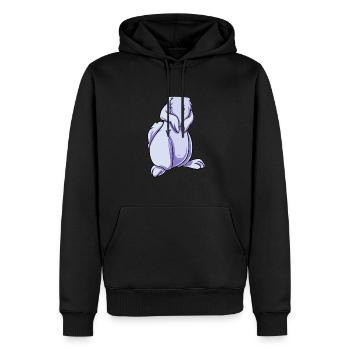 Costume de lapin - Sweat à capuche Premium bio Homme - noir - Devant - Nico (187cm)