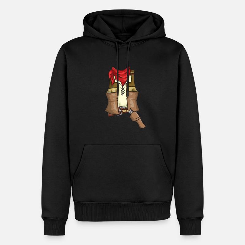 Costume de cow-boy - Sweat à capuche Premium bio Homme - noir