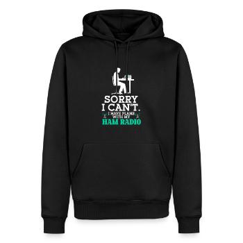 Amateur Radio Radio Funkter Cadeau - Sweat à capuche Premium bio Homme - noir - Devant - Nico (187cm)