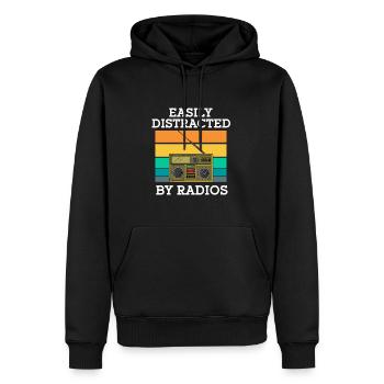 Ham Radio Amateur Radio Funkter Geschenk - Männer Premium Bio Hoodie - Schwarz - Vorne - Nico (187cm)