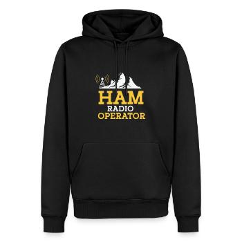 Amateur Radio Radio Funkter Cadeau - Sweat à capuche Premium bio Homme - noir - Devant - Nico (187cm)
