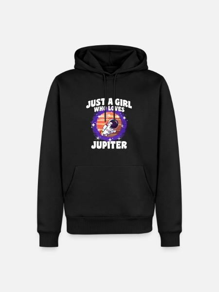 Girl Jupiter Gift - Men’s Premium Organic Hoodie - black