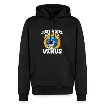 Mädchen Venus Geschenk - Männer Premium Bio Hoodie - Schwarz - Vorne - Nico (187cm)