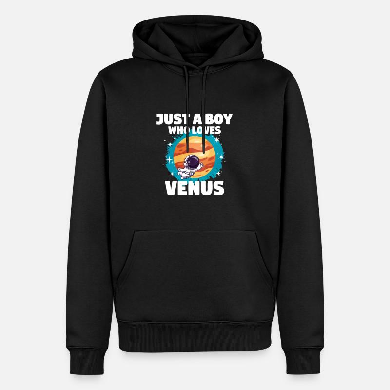 Venus Planet Geschenk - Männer Premium Bio Hoodie - Schwarz