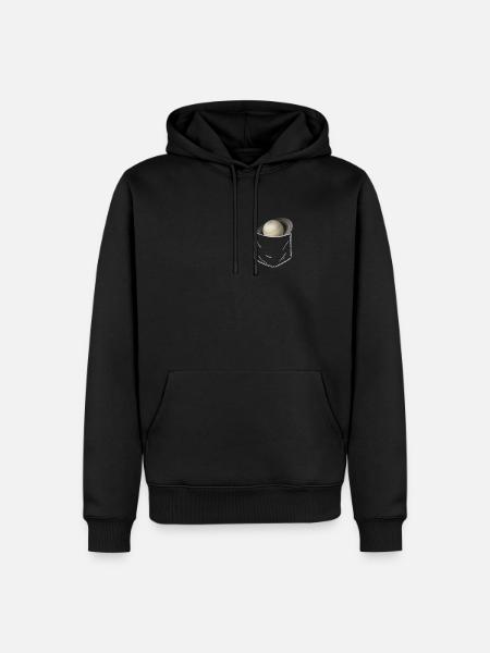 Saturn - Men’s Premium Organic Hoodie - black