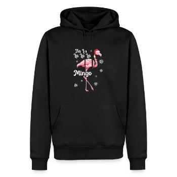 Flamant - Sweat à capuche Premium bio Homme - noir - Devant - Nico (187cm)