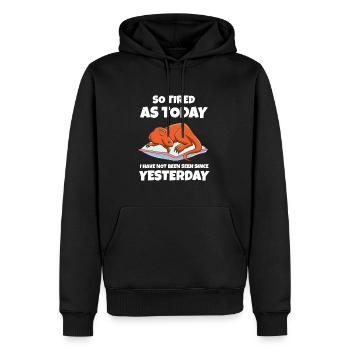 Schlafen Süß Geschenk - Männer Premium Bio Hoodie - Schwarz - Vorne - Nico (187cm)