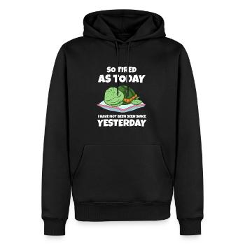 Schlafen Süß Geschenk - Männer Premium Bio Hoodie - Schwarz - Vorne - Nico (187cm)