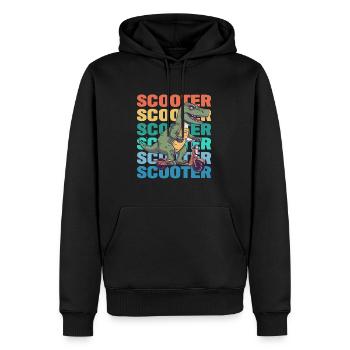 Scootering T Rex - Männer Premium Bio Hoodie - Schwarz - Vorne - Nico (187cm)