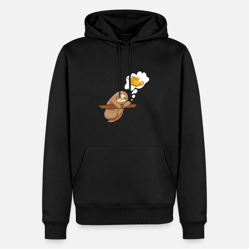 Chips Essen Snacks Süßigkeiten Geschenk - Männer Premium Bio Hoodie - Schwarz
