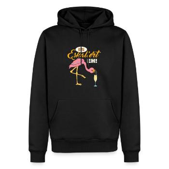 Es Eskaliert Eh - Männer Premium Bio Hoodie - Schwarz - Vorne - Nico (187cm)