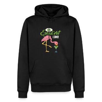 Es Eskaliert Eh - Männer Premium Bio Hoodie - Schwarz - Vorne - Nico (187cm)