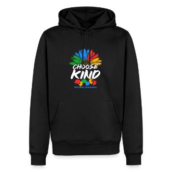 Cadeau autisme autisme - Sweat à capuche Premium bio Homme - noir - Devant - Nico (187cm)