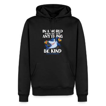 Cadeau autisme autisme - Sweat à capuche Premium bio Homme - noir - Devant - Nico (187cm)