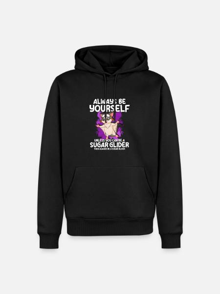 Flying squirrel - Men’s Premium Organic Hoodie - black