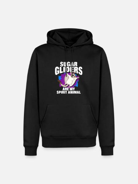 Flying squirrel - Men’s Premium Organic Hoodie - black