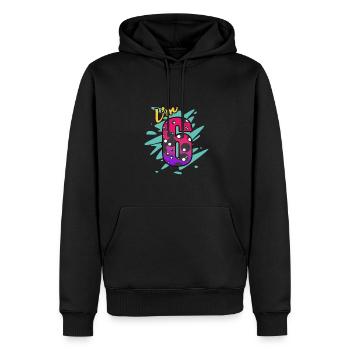 6. Geburtstag - Männer Premium Bio Hoodie - Schwarz - Vorne - Nico (187cm)