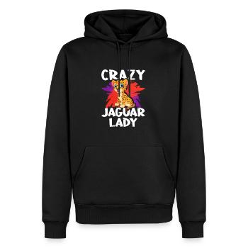 Jaguar Frauen Liebe - Männer Premium Bio Hoodie - Schwarz - Vorne - Nico (187cm)