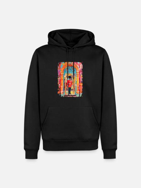 Londres - Sweat à capuche Premium bio Homme - noir