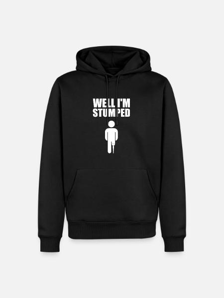 Amputated Leg Prosthesis Gift - Men’s Premium Organic Hoodie - black