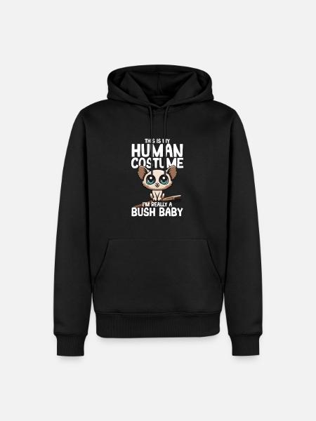 Galago - Sweat à capuche Premium bio Homme - noir