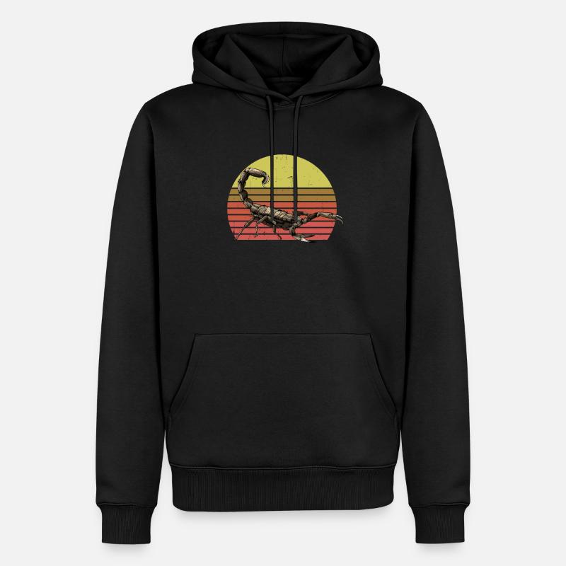 Scorpion - Sweat à capuche Premium bio Homme - noir