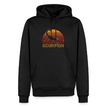 Skorpion - Männer Premium Bio Hoodie - Schwarz - Vorne - Nico (187cm)